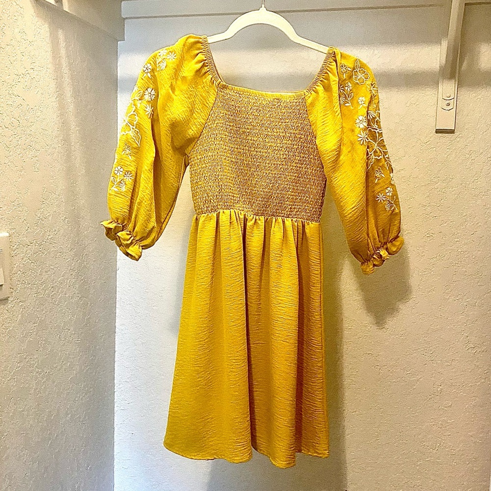 Xtraordinary Mustard Textured Fabric